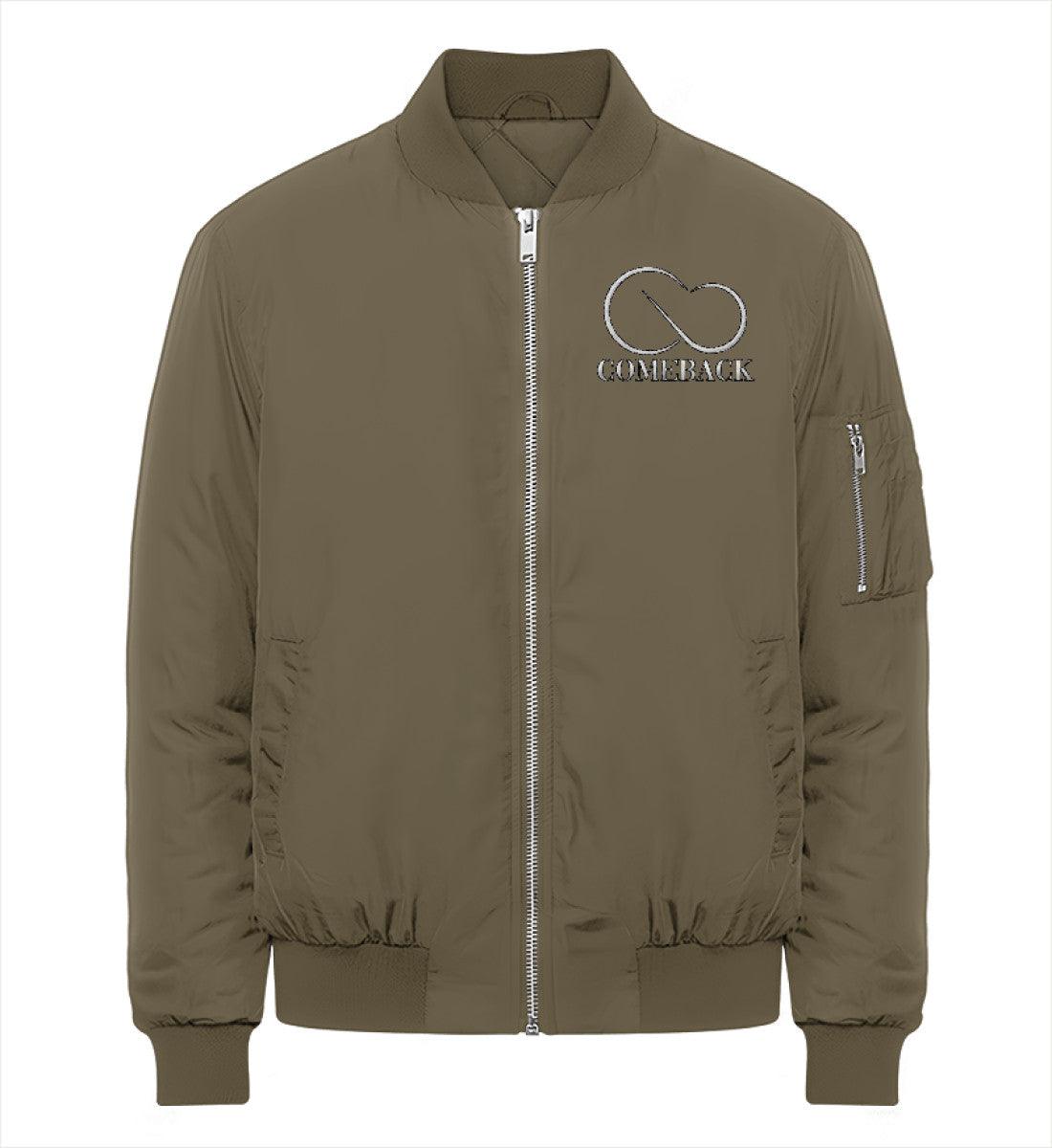 Comeback (weiß) - Organic Bomberjacke ST/ST mit Stick - Team Vegan © vegan t shirt