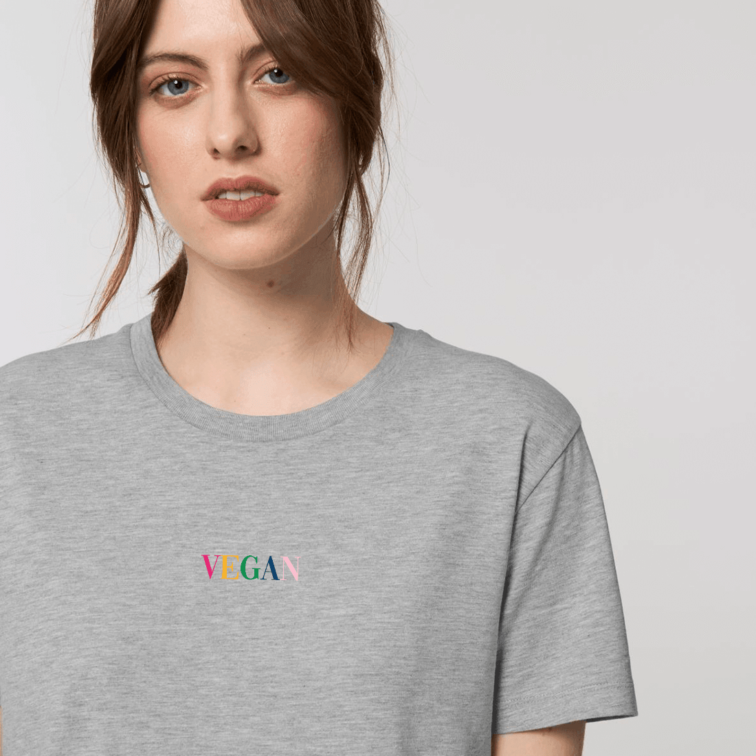 Vegan Vogue - T-Shirt Kleid mit Stick - Team Vegan © vegan t shirt