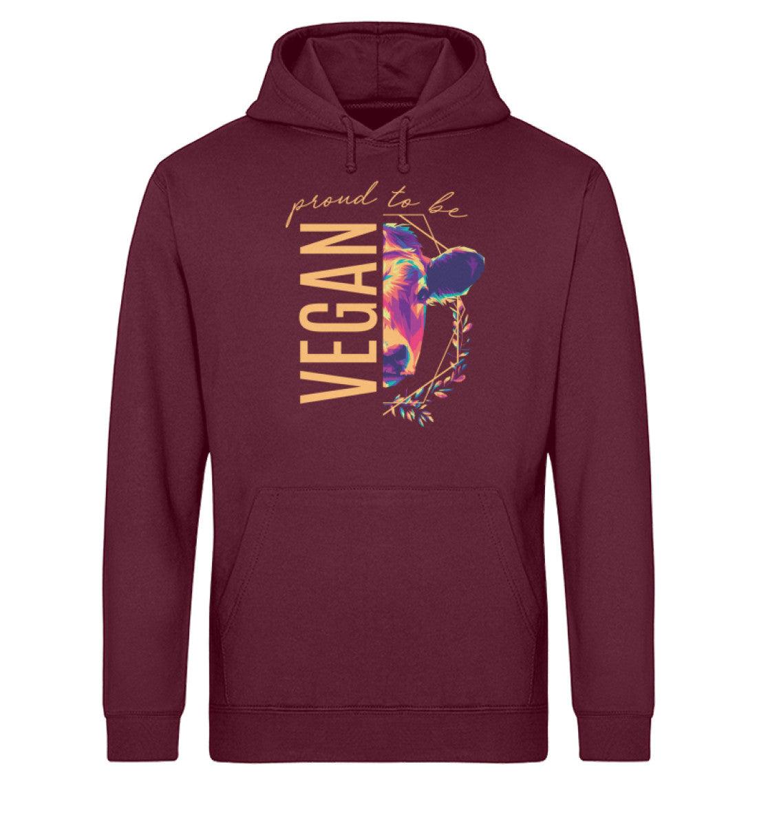 Proud to be vegan - Unisex Organic Hoodie - Team Vegan © vegan t shirt