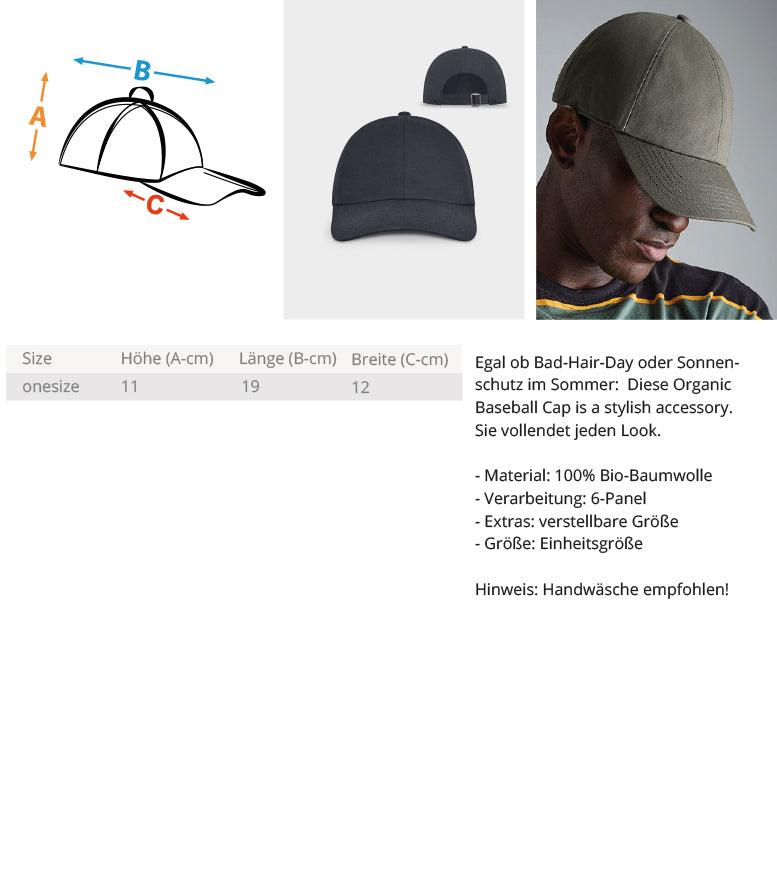 Comeback (weiß) - Organic Baseball Kappe mit Stick - Team Vegan © vegan t shirt