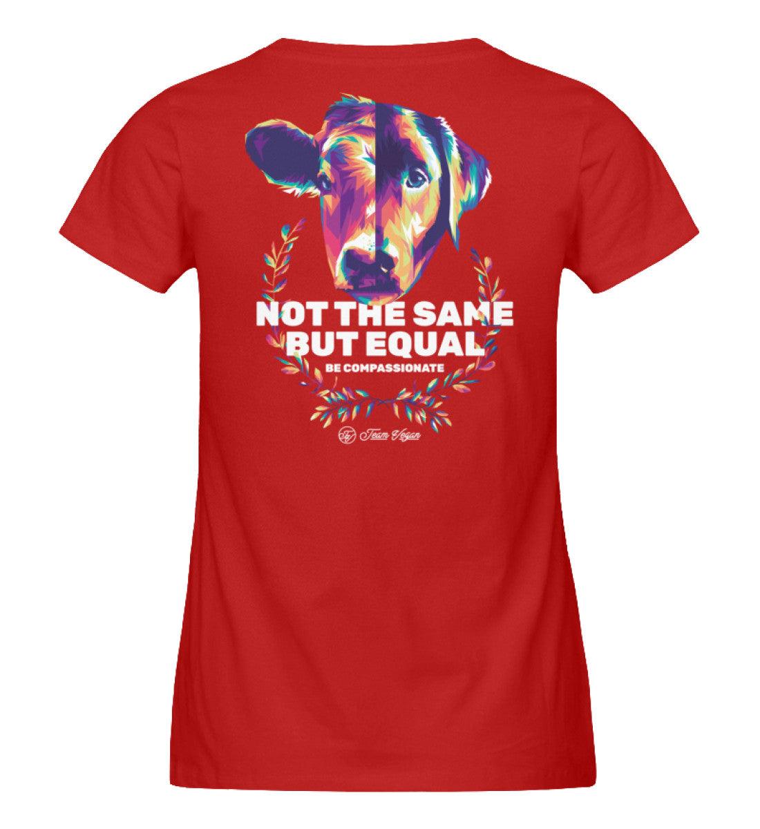 not the same but equal #2 - Damen Organic Shirt - Team Vegan © vegan t shirt