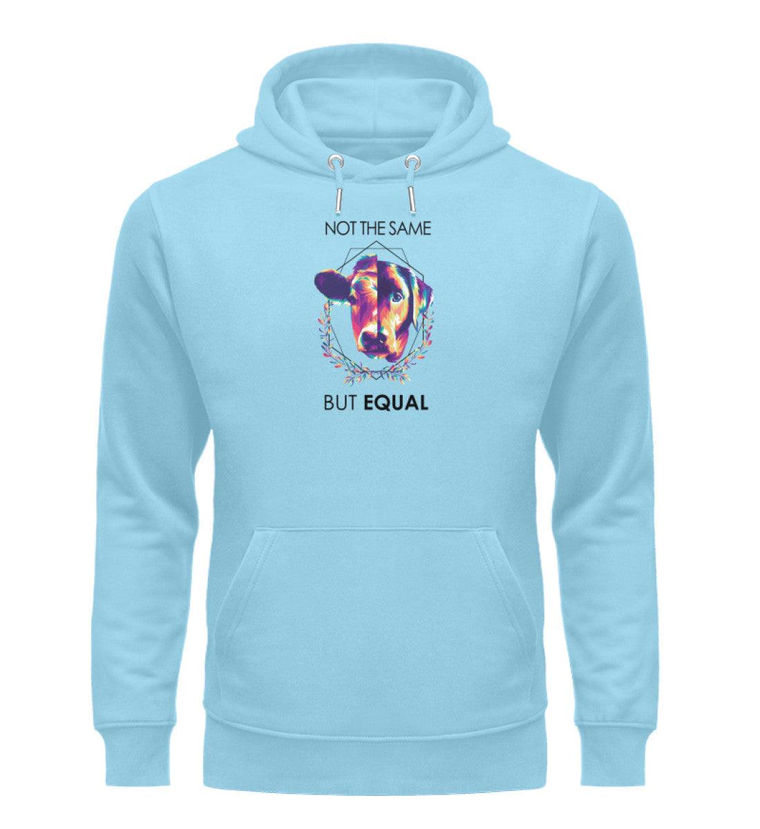 Not the same but equal - Premium - Unisex Organic Hoodie - Team Vegan © vegan t shirt