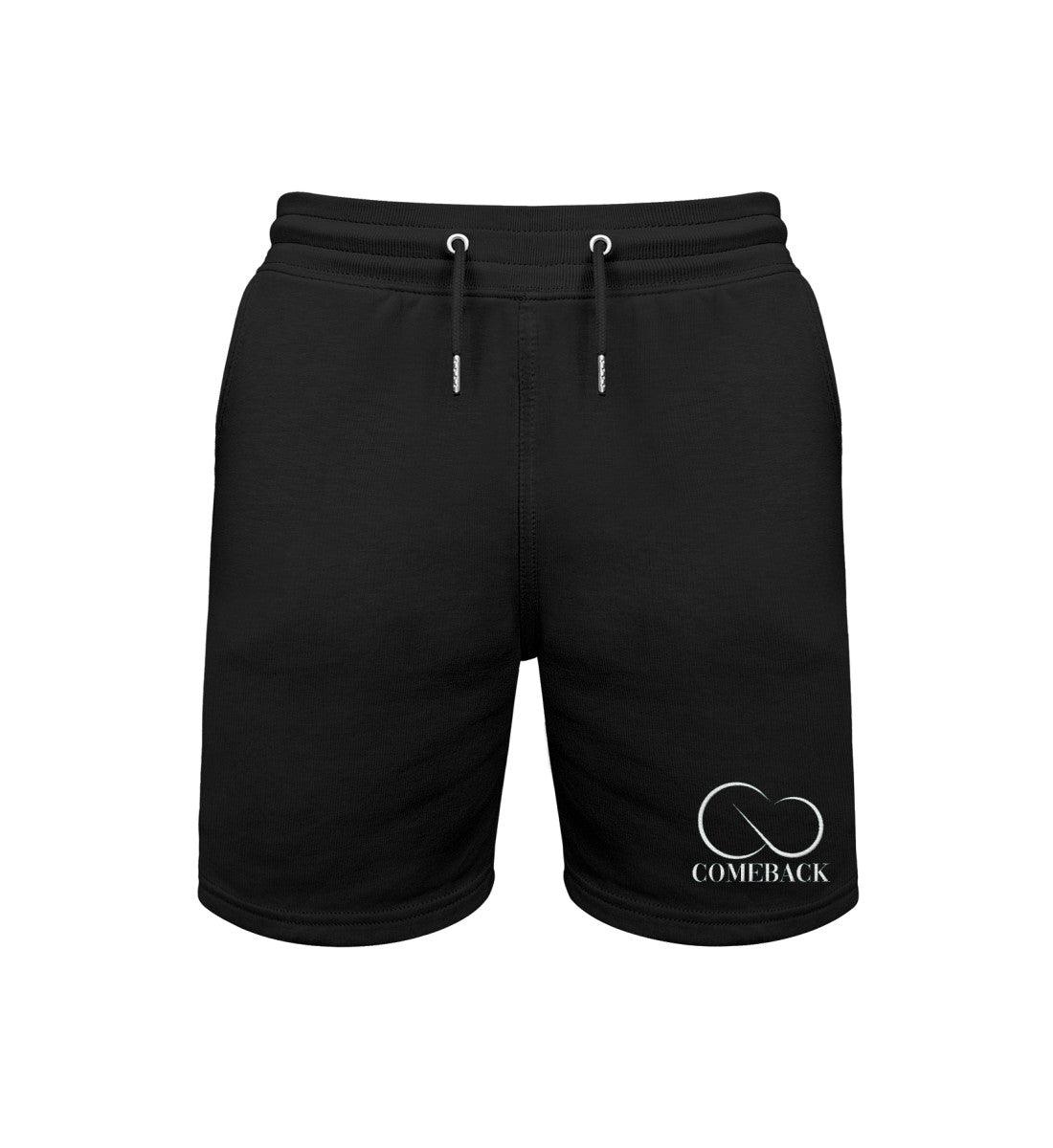 Comeback (weiß) - Trainer Sweat Shorts ST/ST mit Stick - Team Vegan © vegan t shirt