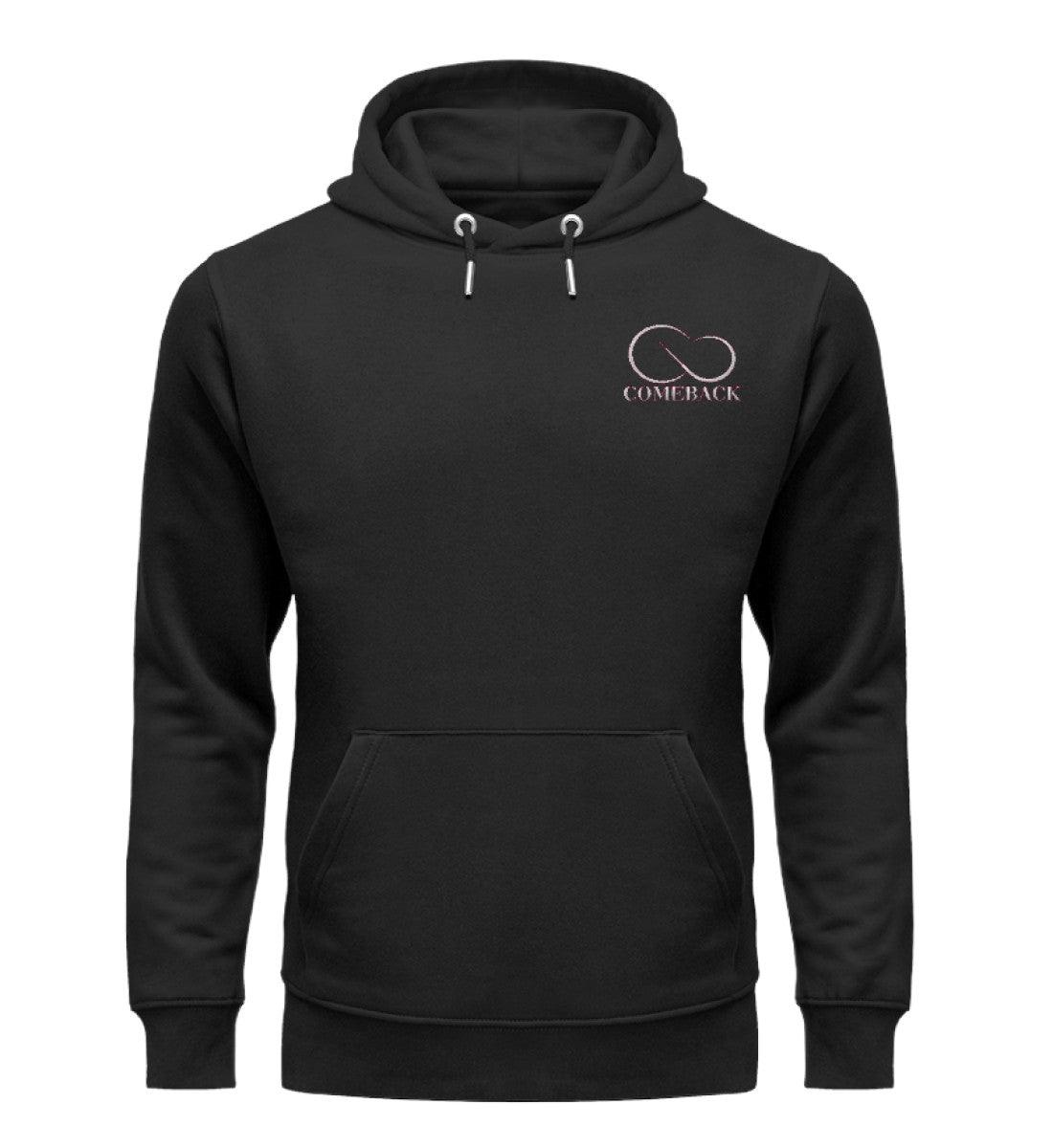 Comeback (weiß) - Unisex Premium Organic Hoodie mit Stick - Team Vegan © vegan t shirt