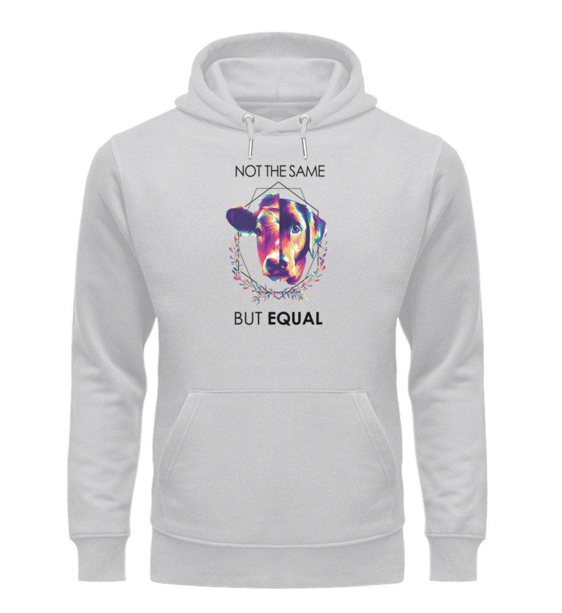 Not the same but equal - Unisex Organic Hoodie - Team Vegan © vegan t shirt