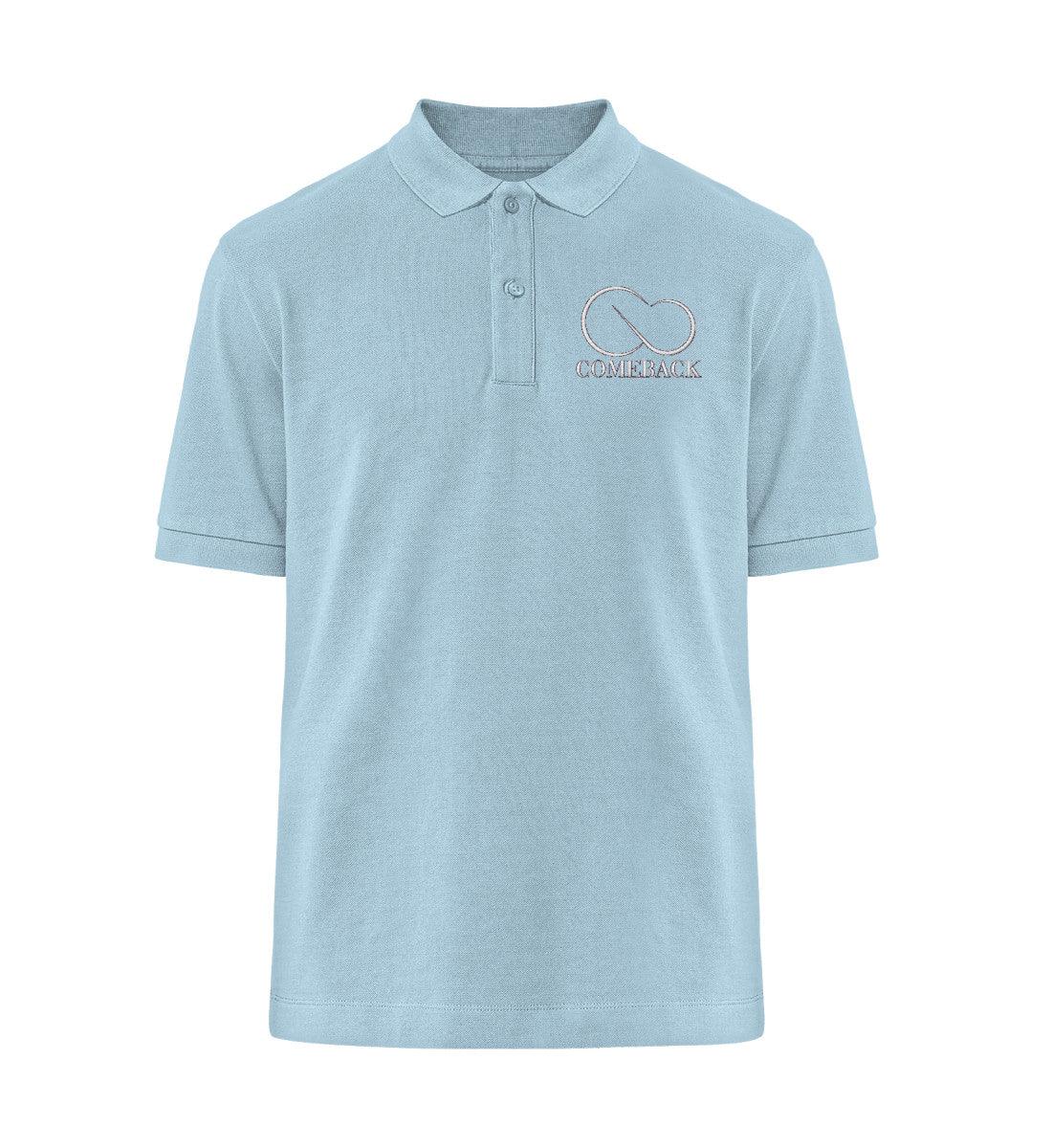 Comeback (weiß) - Prepster Polo-Shirt ST/ST mit Stick - Team Vegan © vegan t shirt