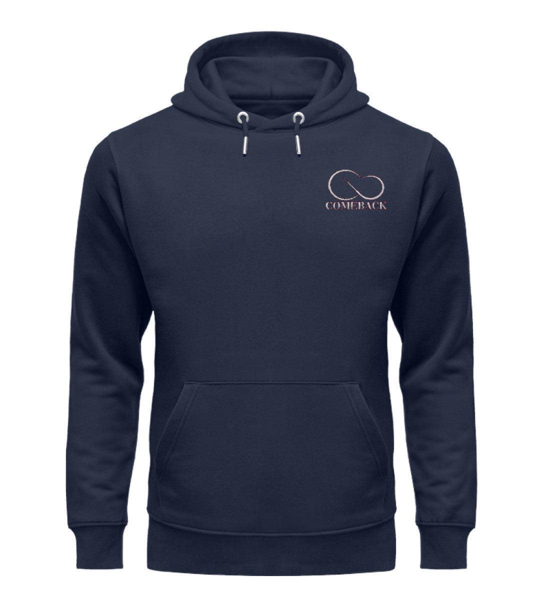 Comeback (weiß) - Unisex Premium Organic Hoodie mit Stick - Team Vegan © vegan t shirt