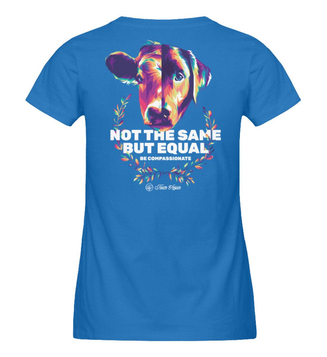 not the same but equal #2 - Damen Organic Shirt - Team Vegan © vegan t shirt