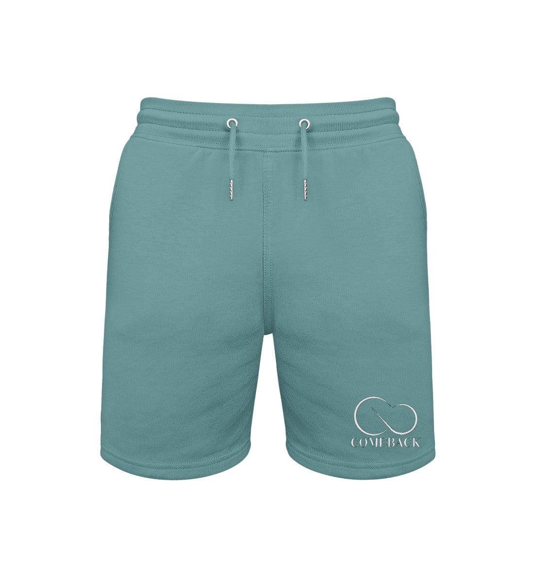 Comeback (weiß) - Trainer Sweat Shorts ST/ST mit Stick - Team Vegan © vegan t shirt