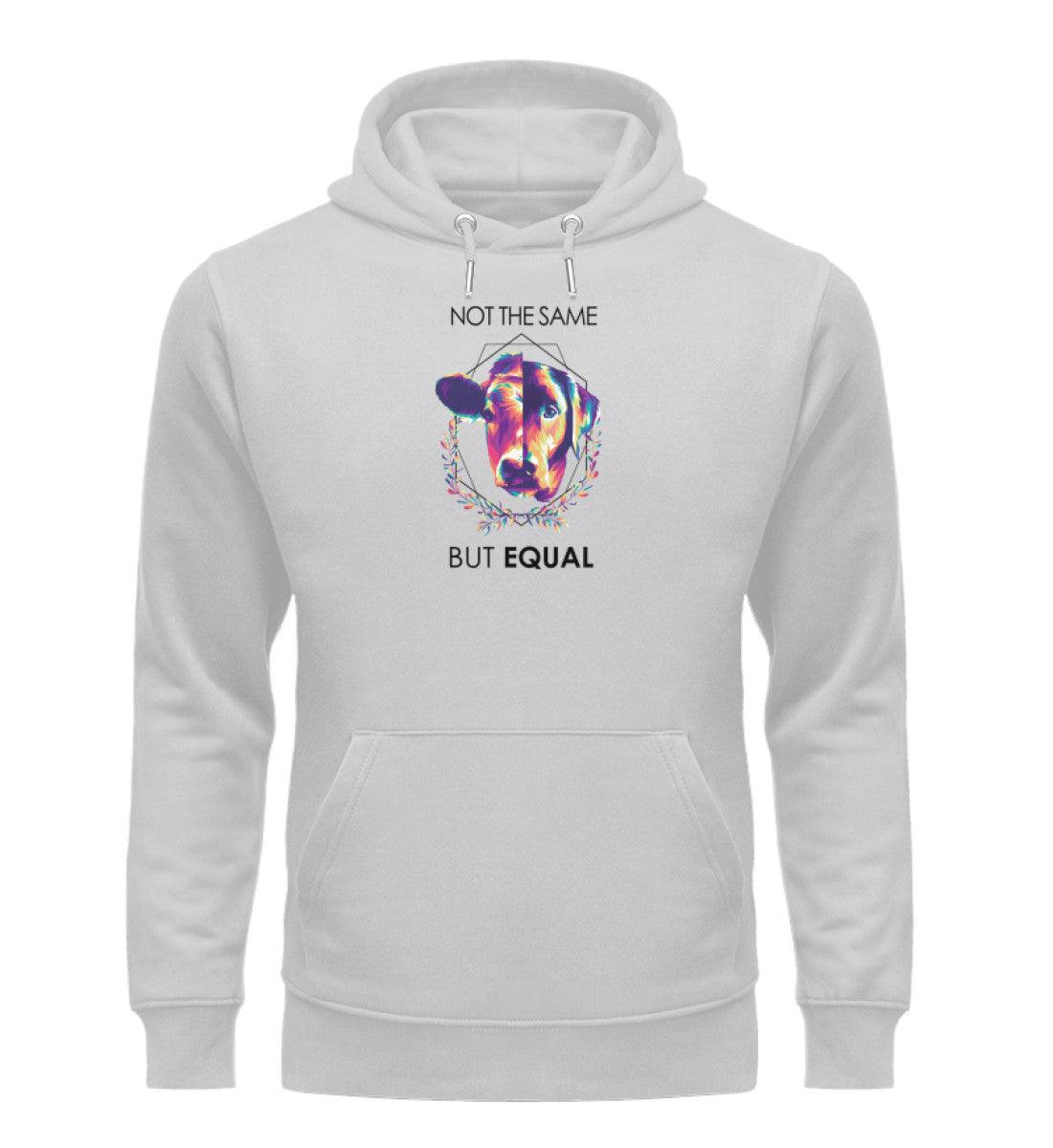 Not the same but equal - Premium - Unisex Organic Hoodie - Team Vegan © vegan t shirt
