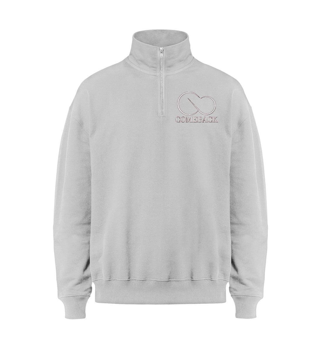 Comeback (weiß) - Miller Dry Half-Zip ST/ST mit Stick - Team Vegan © vegan t shirt