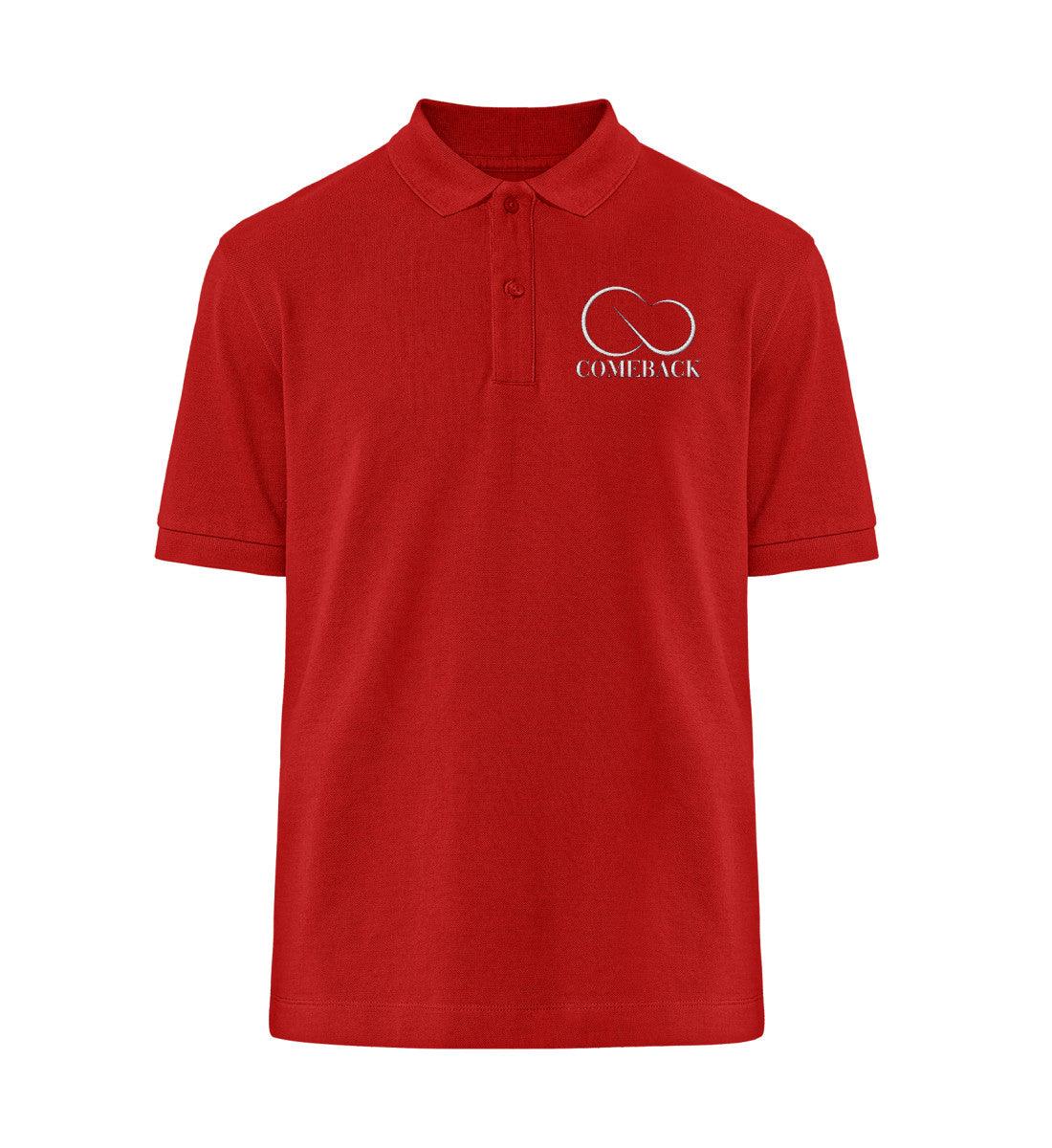 Comeback (weiß) - Prepster Polo-Shirt ST/ST mit Stick - Team Vegan © vegan t shirt