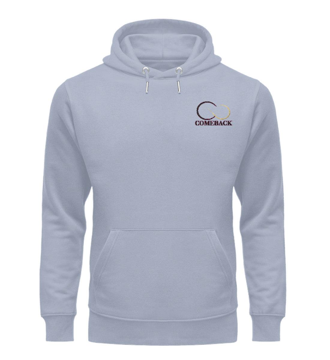 Comeback (schwarz) - Unisex Premium Organic Hoodie mit Stick - Team Vegan © vegan t shirt
