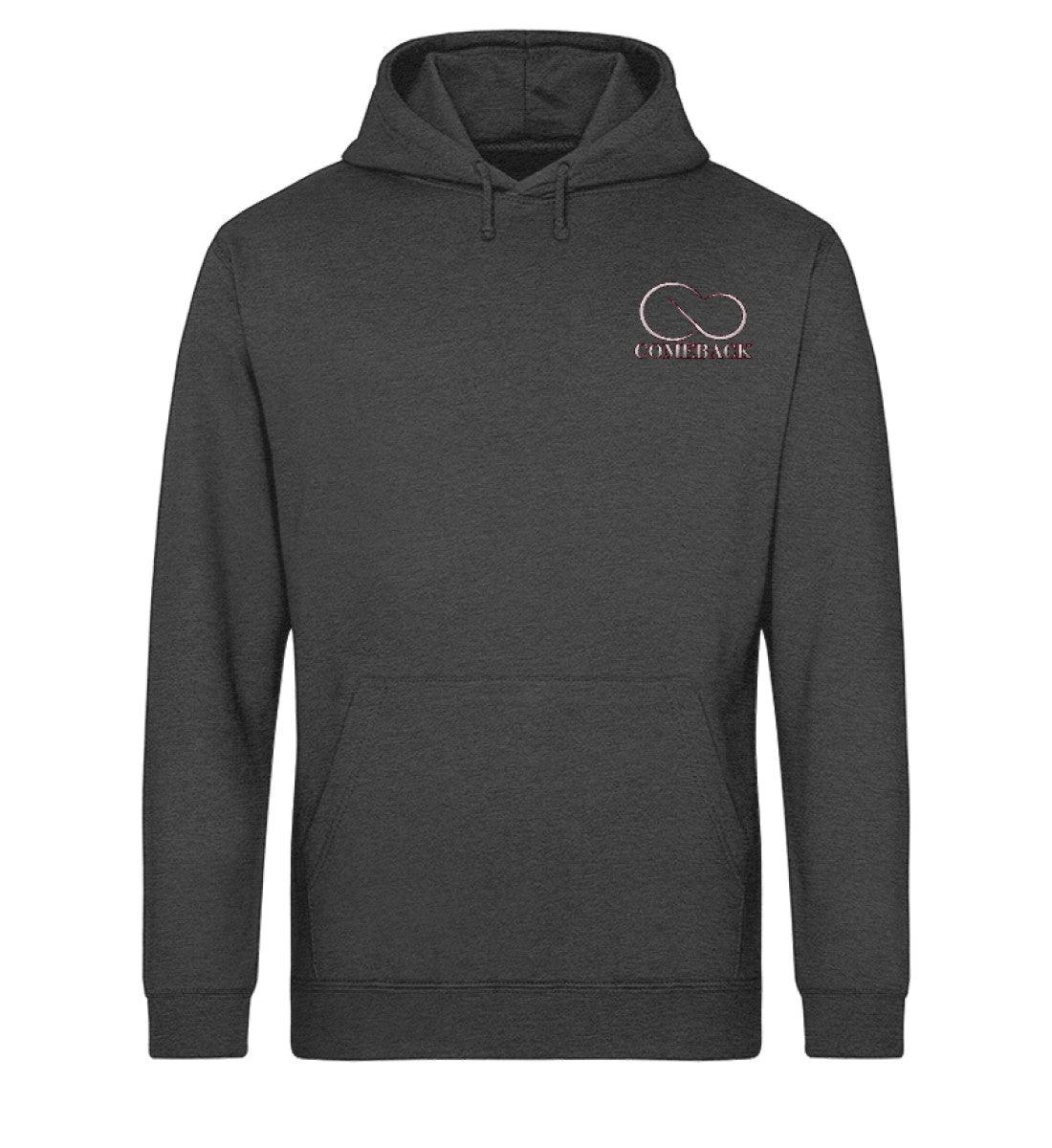 Comeback (weiß) - Unisex Organic Hoodie mit Stick - Team Vegan © vegan t shirt