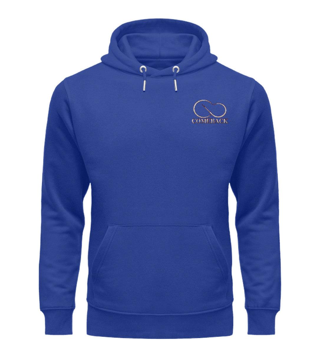 Comeback (weiß) - Unisex Premium Organic Hoodie mit Stick - Team Vegan © vegan t shirt