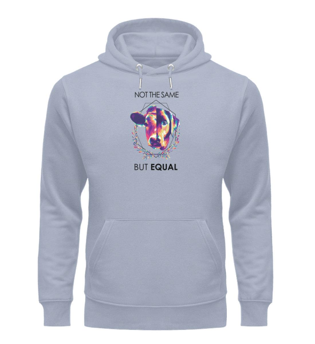Not the same but equal - Premium - Unisex Organic Hoodie - Team Vegan © vegan t shirt
