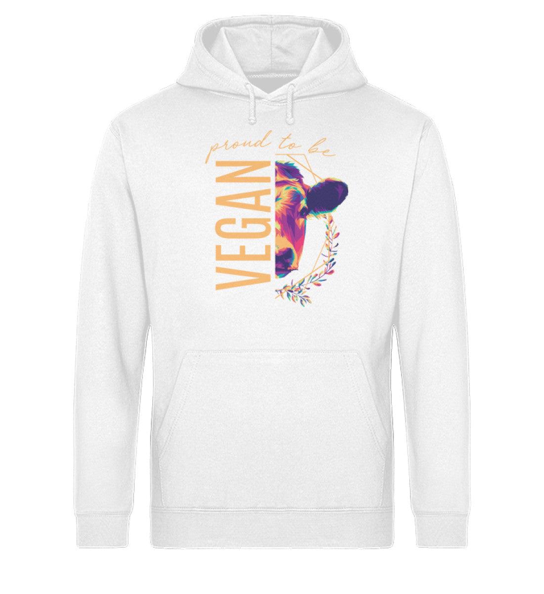 Proud to be vegan - Unisex Organic Hoodie - Team Vegan © vegan t shirt