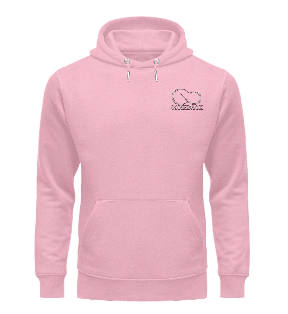 Comeback (weiß) - Unisex Premium Organic Hoodie mit Stick - Team Vegan © vegan t shirt
