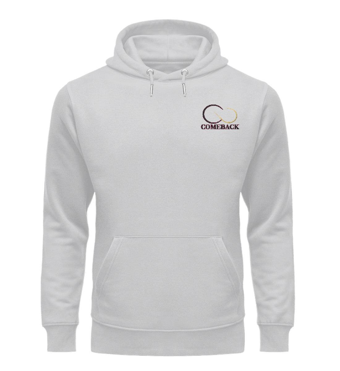Comeback (schwarz) - Unisex Premium Organic Hoodie mit Stick - Team Vegan © vegan t shirt