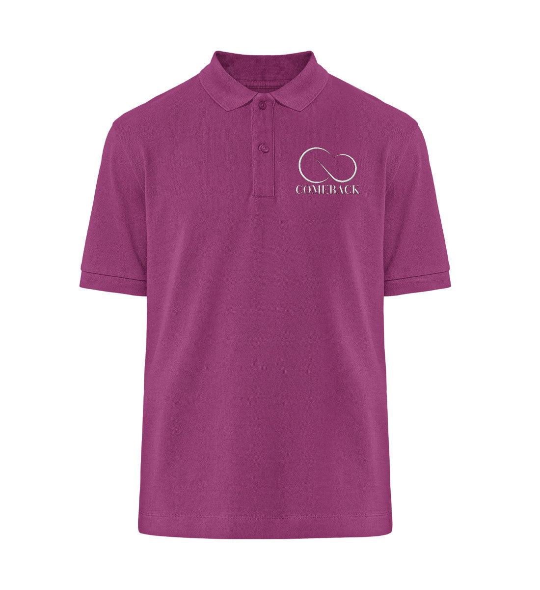 Comeback (weiß) - Prepster Polo-Shirt ST/ST mit Stick - Team Vegan © vegan t shirt