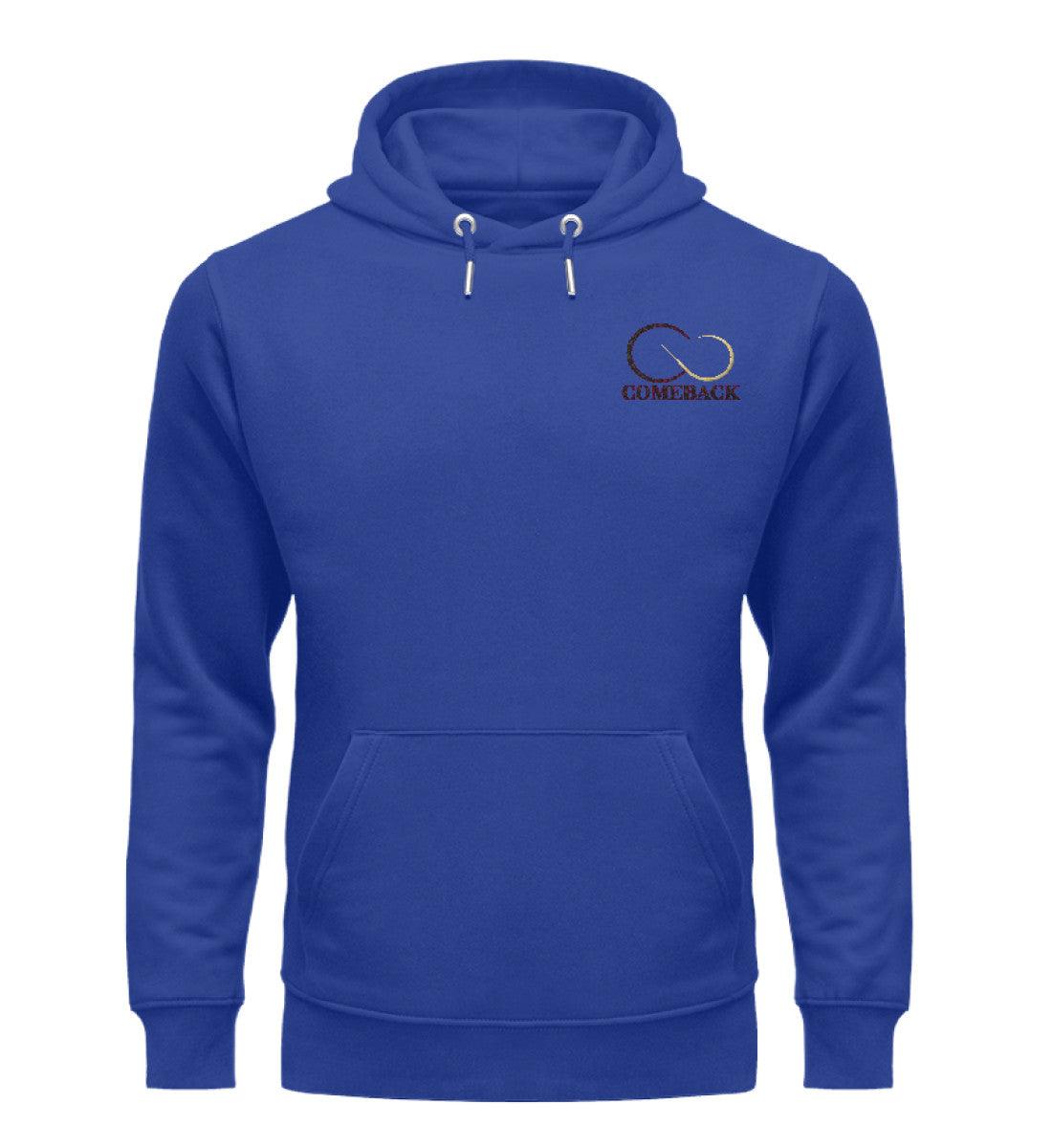 Comeback (schwarz) - Unisex Premium Organic Hoodie mit Stick - Team Vegan © vegan t shirt