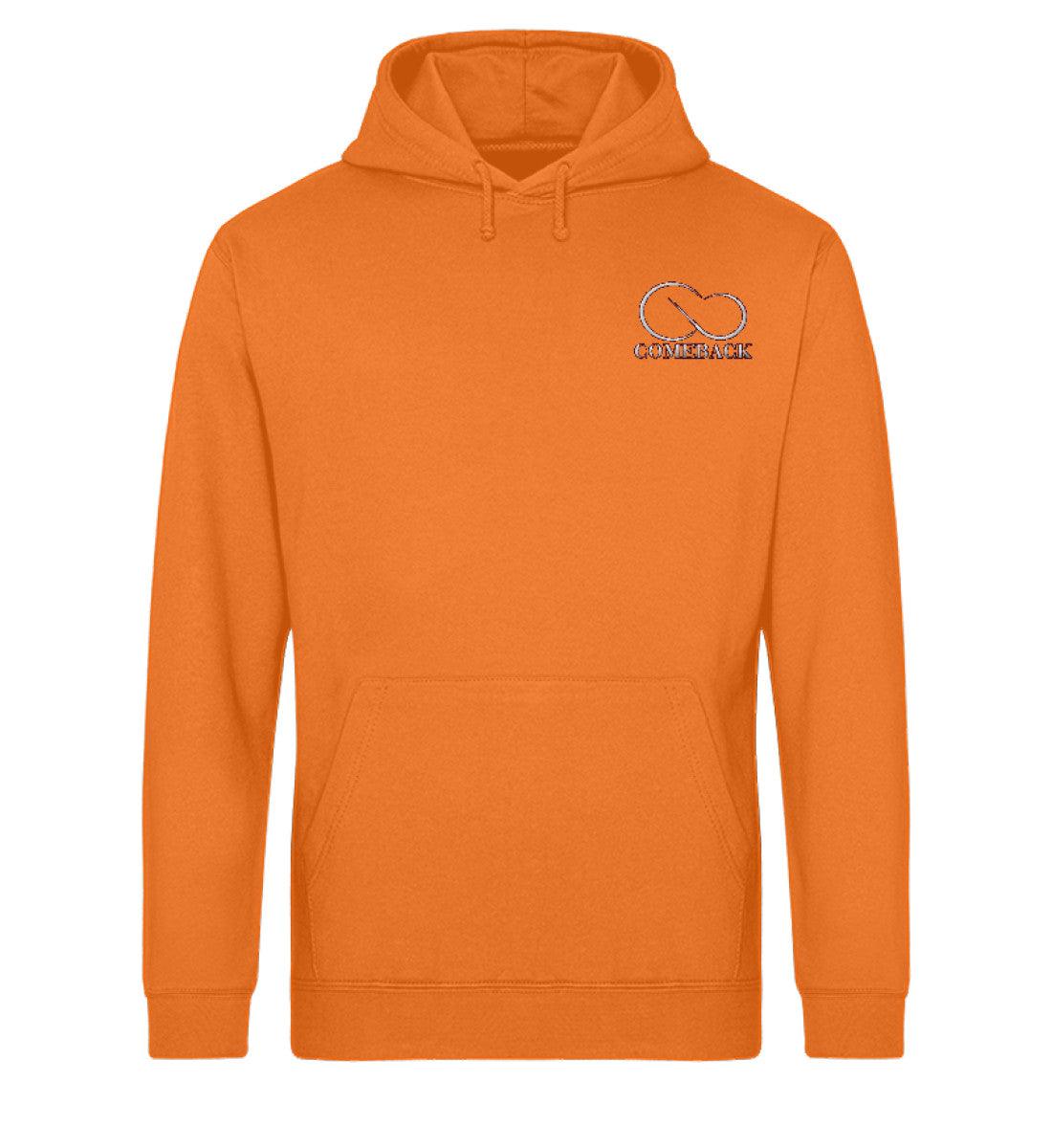 Comeback (weiß) - Unisex Organic Hoodie mit Stick - Team Vegan © vegan t shirt