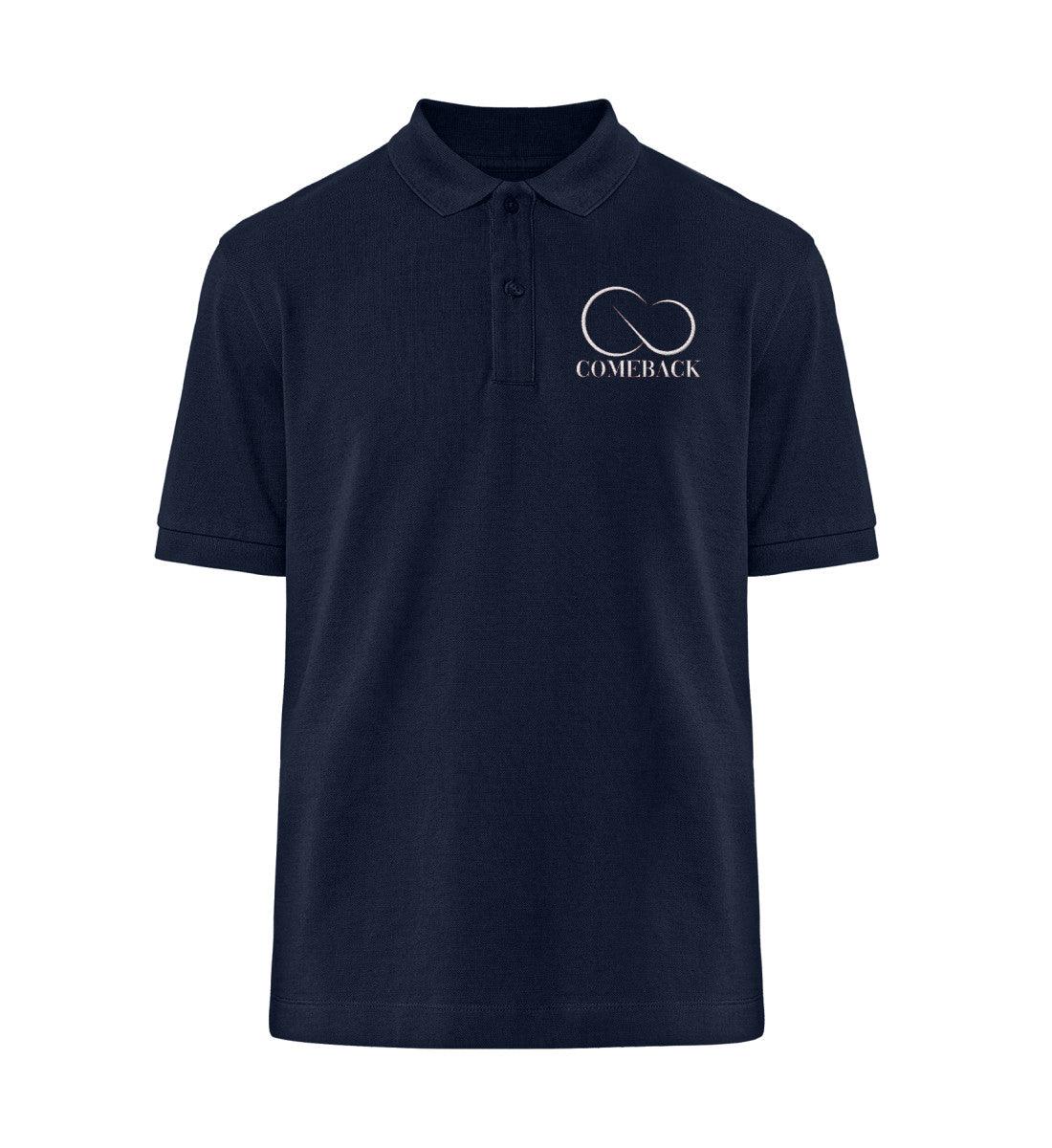 Comeback (weiß) - Prepster Polo-Shirt ST/ST mit Stick - Team Vegan © vegan t shirt