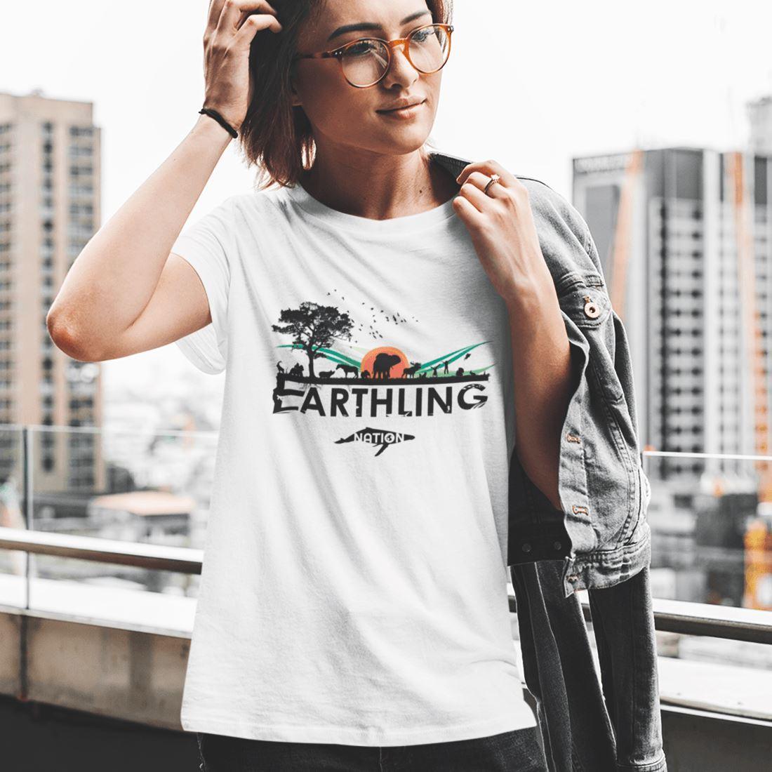 Earthling Nation - Damen Organic Shirt - Team Vegan © vegan t shirt