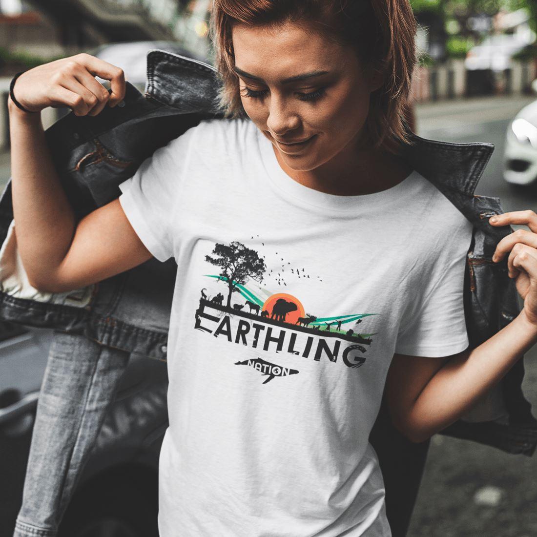 Earthling Nation - Damen Organic Shirt - Team Vegan © vegan t shirt