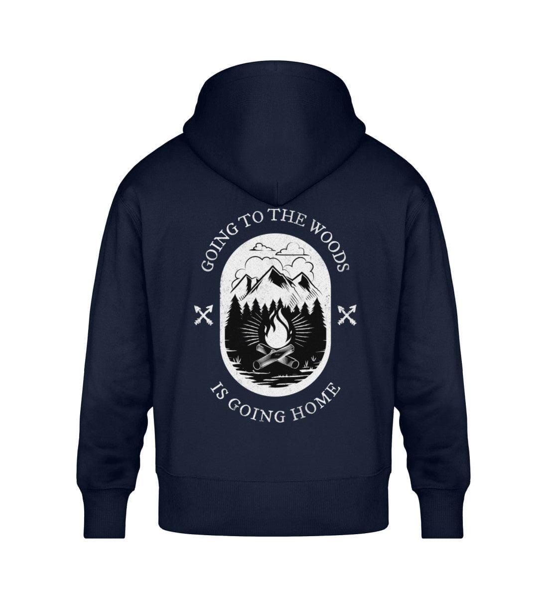 Earthling x Going to the woods - Unisex Oversized Organic Hoodie Slammer Oversized Hoodie ST/ST Shirtee