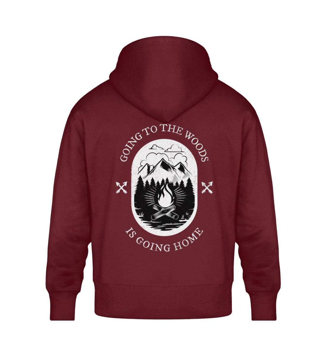 Earthling x Going to the woods - Unisex Oversized Organic Hoodie Slammer Oversized Hoodie ST/ST Shirtee