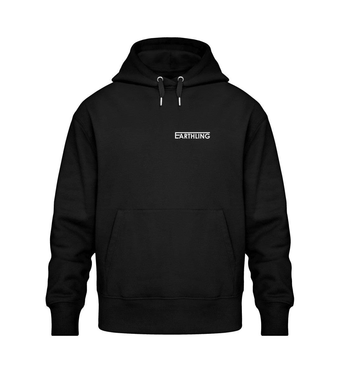 Earthling x Going to the woods - Unisex Oversized Organic Hoodie Slammer Oversized Hoodie ST/ST Shirtee Schwarz XS