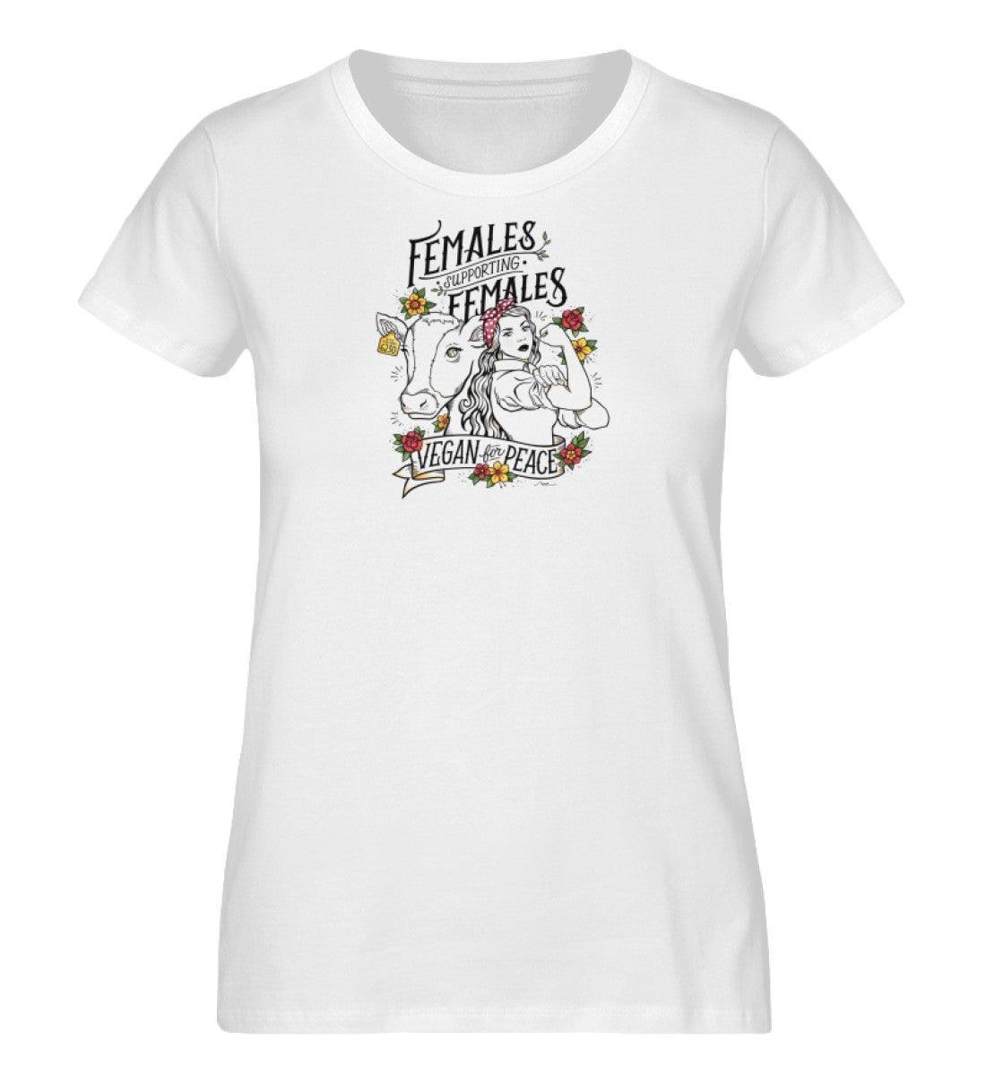 Females Supporting Females [Nour Tohme] - Damen Organic Shirt - Team Vegan © vegan t shirt