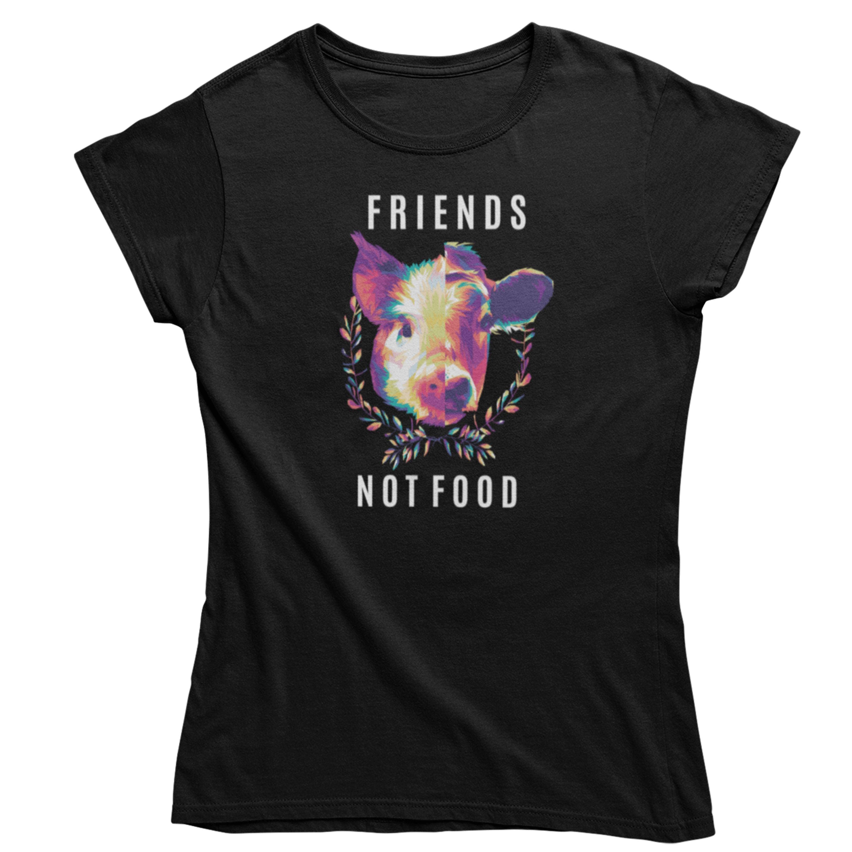 Friends not Food Pig/Cow - Damen Organic Shirt - Team Vegan © vegan t shirt