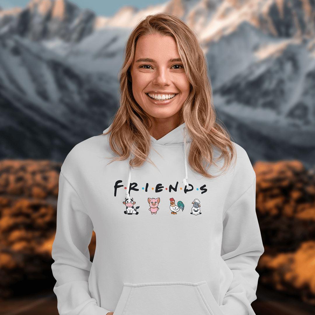 Friends - Unisex Organic Hoodie - Team Vegan © vegan t shirt