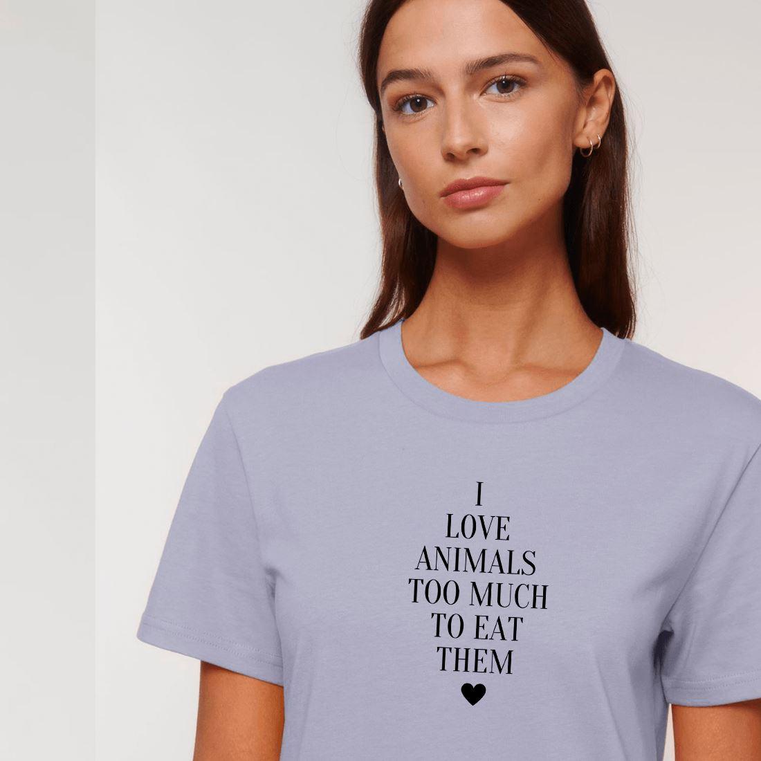I love animals - T-Shirt Kleid Stella Spinner T-Shirt Kleid ST/ST Shirtee
