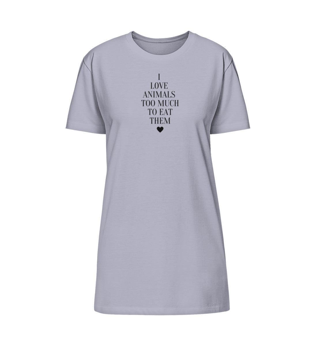 I love animals - T-Shirt Kleid Stella Spinner T-Shirt Kleid ST/ST Shirtee Lavender XS