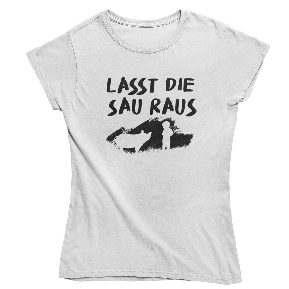 Lasst die Sau raus - Damen Organic Shirt - Team Vegan © vegan t shirt