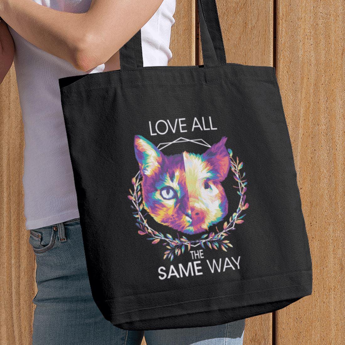 Love all the same way - Organic Jutebeutel - Team Vegan © vegan t shirt