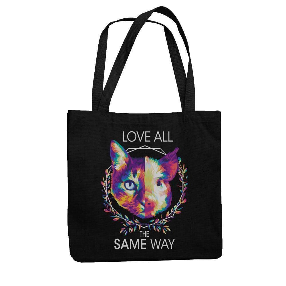 Love all the same way - Organic Jutebeutel - Team Vegan © vegan t shirt