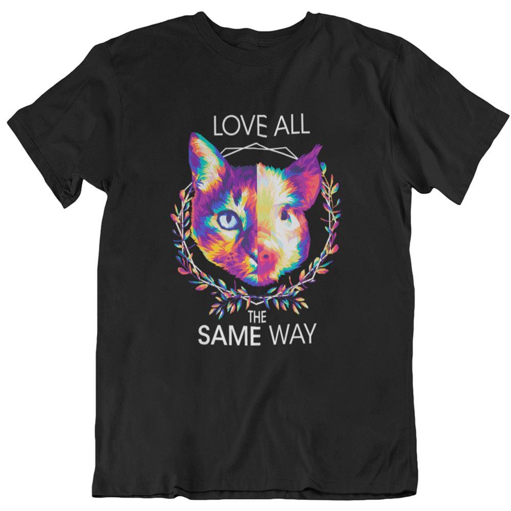 Love all the same way - Unisex Organic Shirt - Team Vegan © vegan t shirt