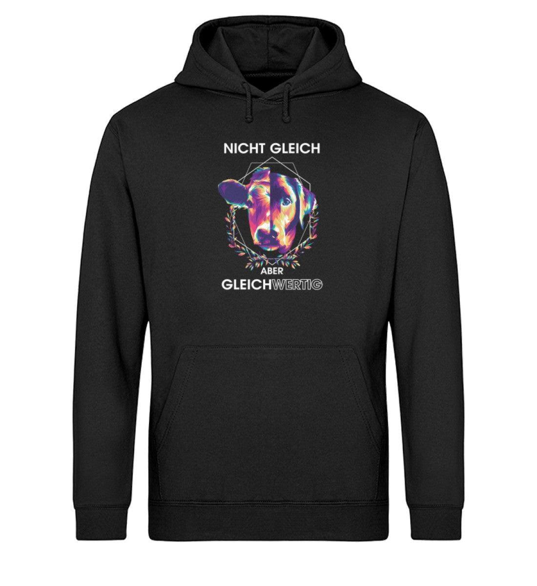 Nicht gleich aber gleichwertig - Unisex Organic Hoodie - Team Vegan © vegan t shirt