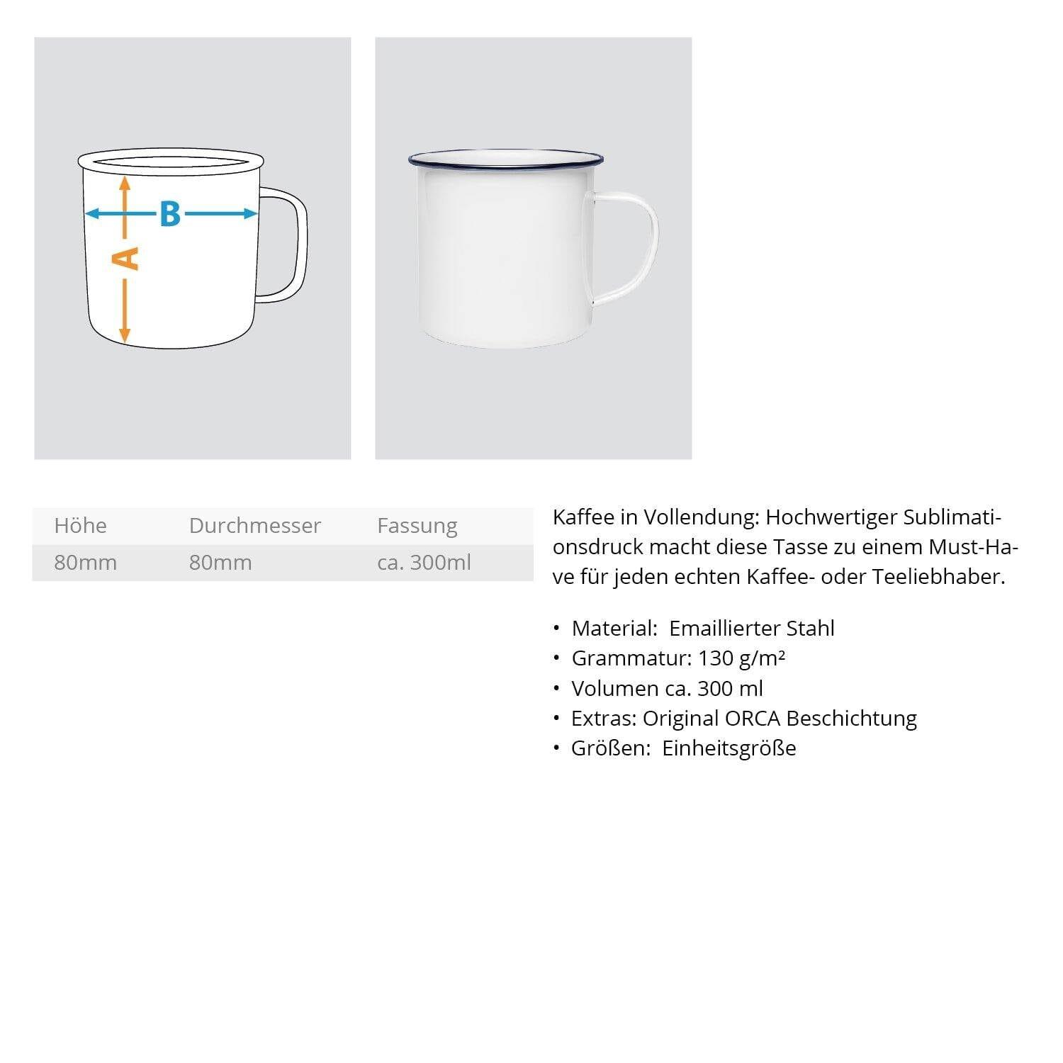 No planet b - Emaille Tasse Emaille Tasse Shirtee