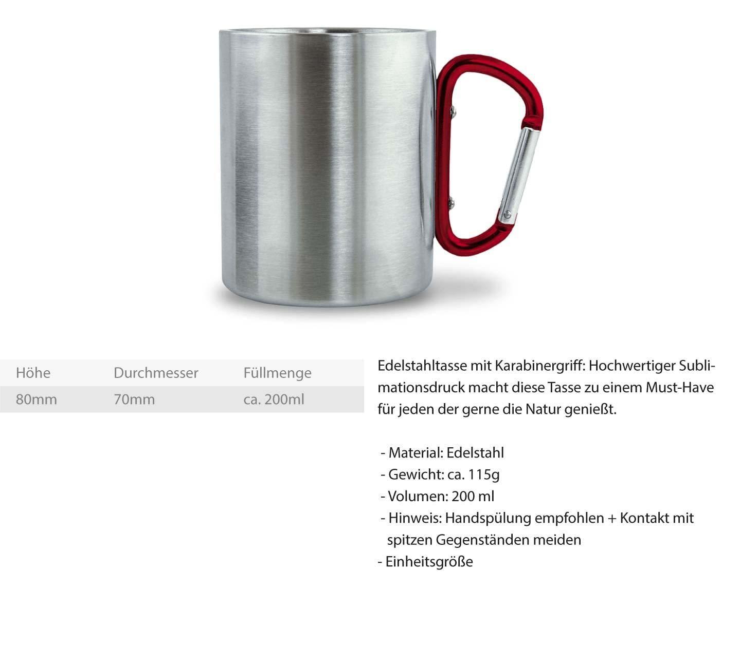 Not the same but equal - Edelstahltasse mit Karabinergriff Edelstahltasse mit Karabinergriff Shirtee
