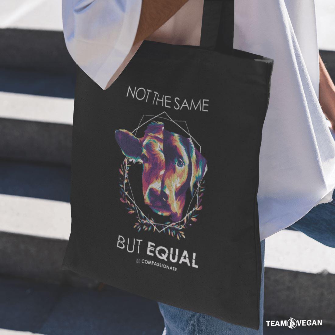 Not the same but equal - Organic Jutebeutel - Team Vegan © vegan t shirt