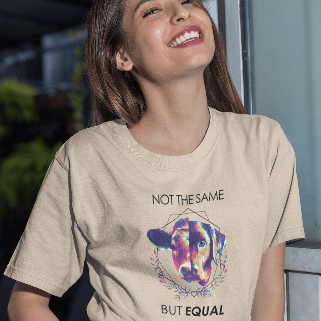 Not the same but equal - Organic Oversized Shirt - Team Vegan © vegan t shirt