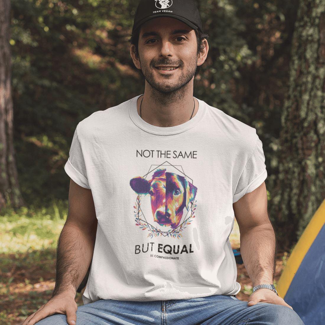 Not the same but equal - Unisex Organic Shirt - Team Vegan © vegan t shirt