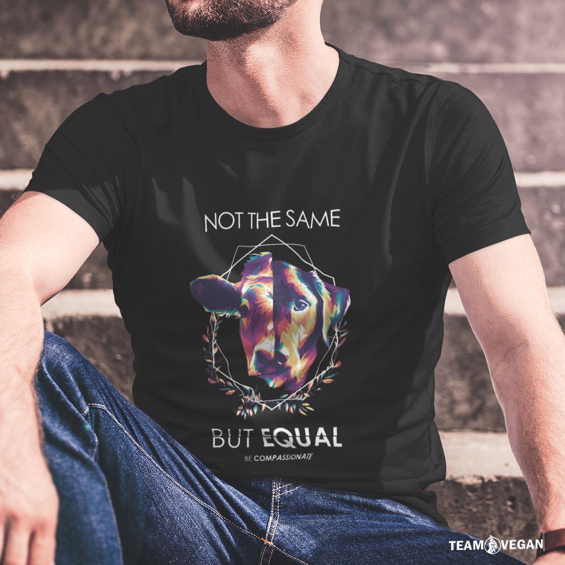 Not the same but equal - Unisex Organic Shirt - Team Vegan © vegan t shirt