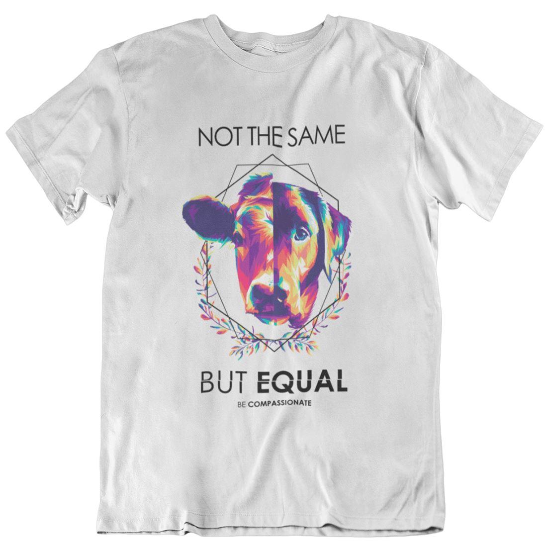 Not the same but equal - Unisex Organic Shirt - Team Vegan © vegan t shirt