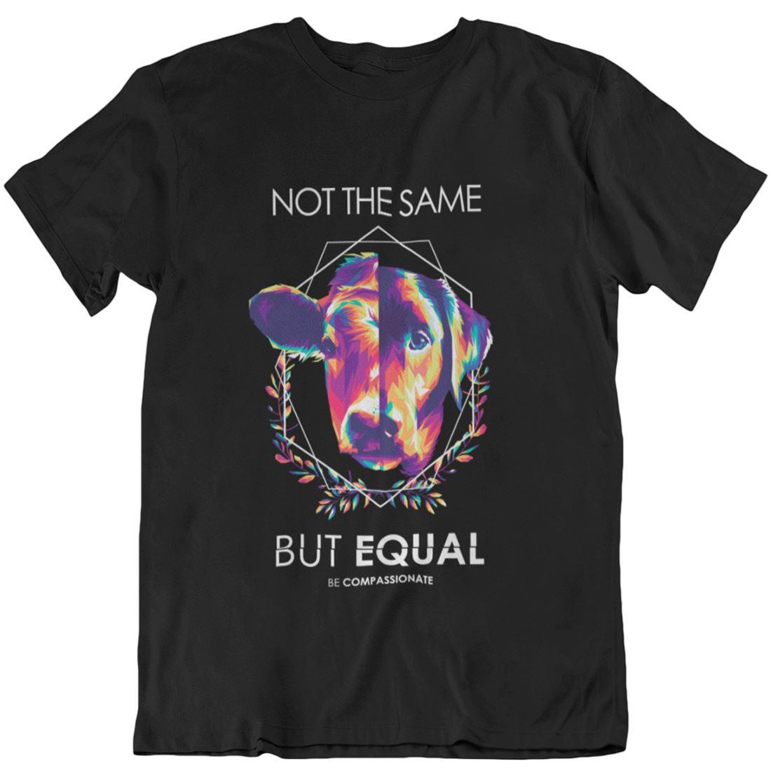 Not the same but equal x Until all are (Beidseitig) - Unisex Organic Shirt - Team Vegan © vegan t shirt